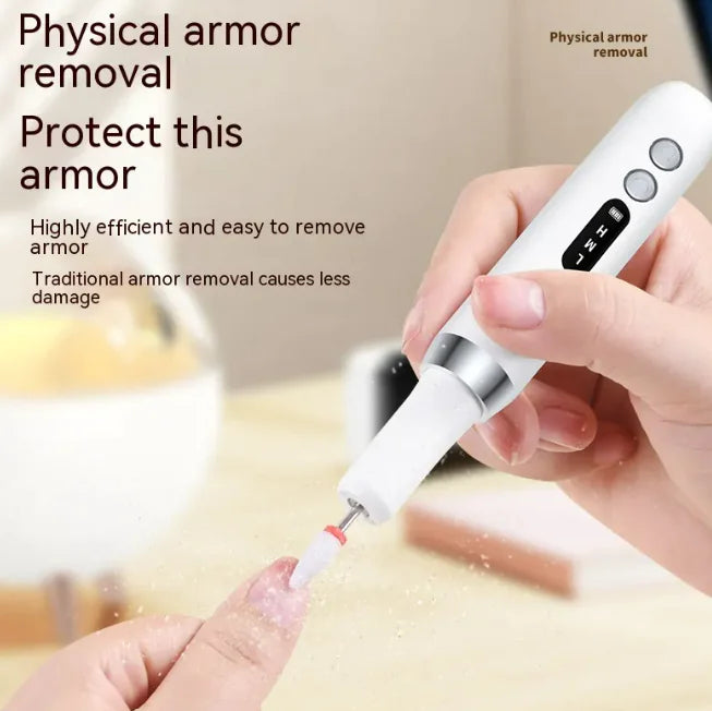 Portable nail polishing machine 