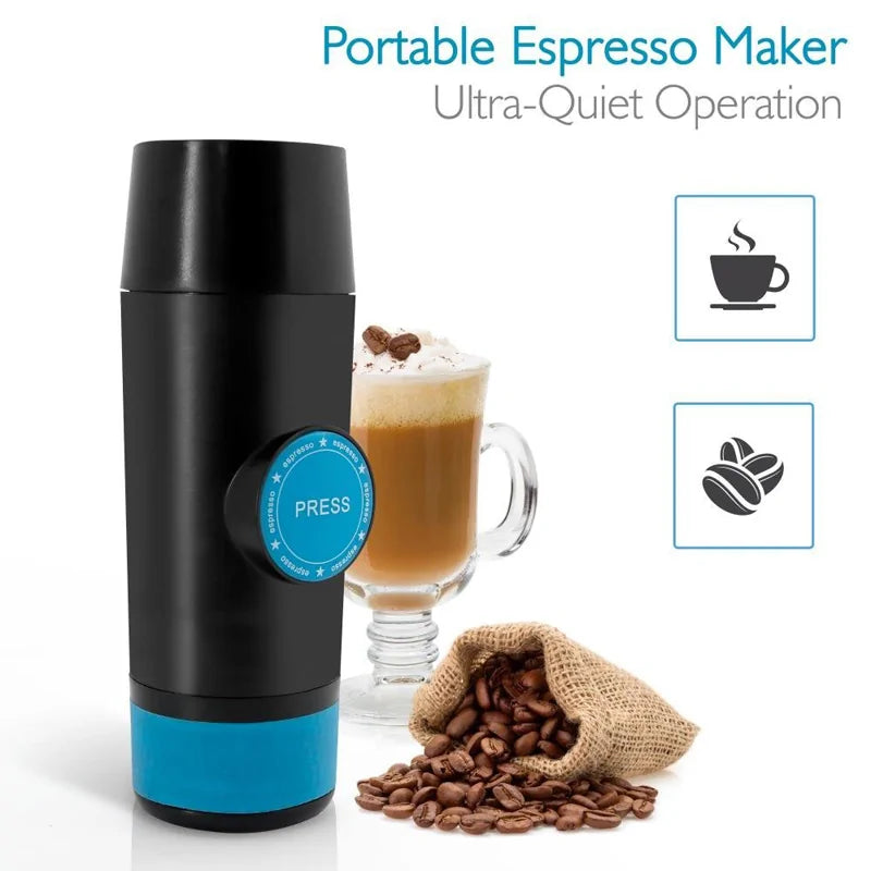 2 in 1 Capsule Ground mini Espresso Portable Coffee Maker